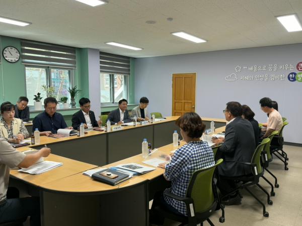 윤수봉 의원, 한별고 노후 환경 개선 위한 현지활동 실시  2