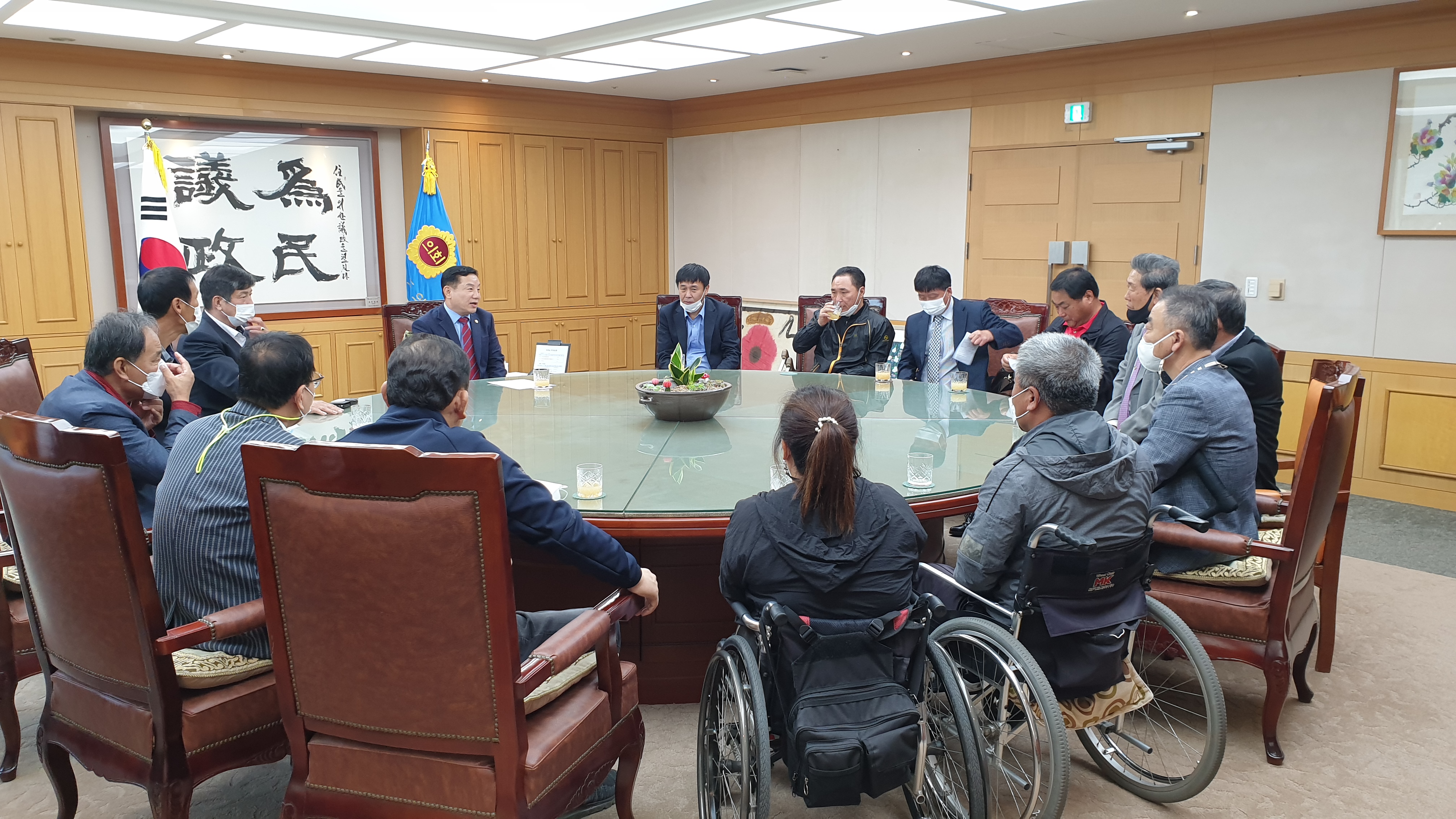 송지용 의장, 교통장애인협회와 간담회 3