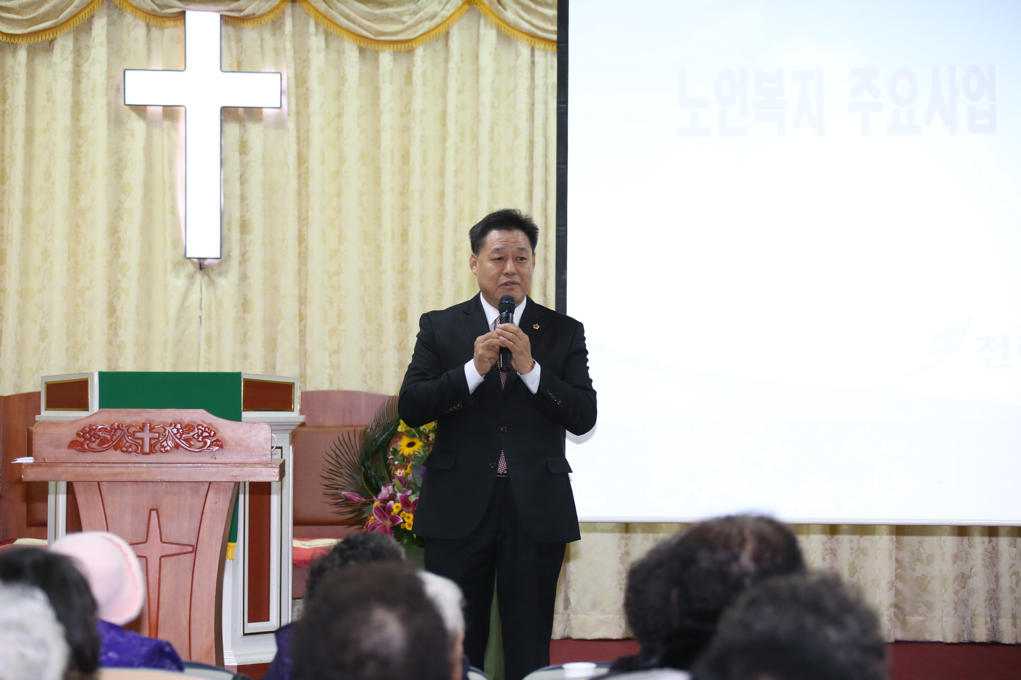 김종담 도의원, 노인대학 특강 나서 2