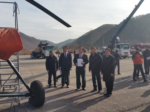 환복위, 산불진화 임차헬기 담수능력 시연 현장검증 2