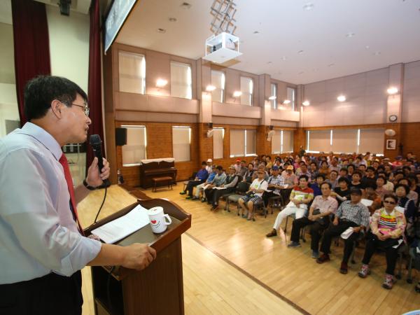 김광수 전라북도의회 의장 꽃밭정이 복지관 특강 3