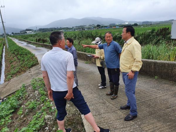 성경찬 도의원, 고창군 침수피해지역 현장 점검 2