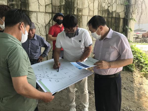 황영석 부의장, 김제 침수피해 현장 방문 개선 요구 2