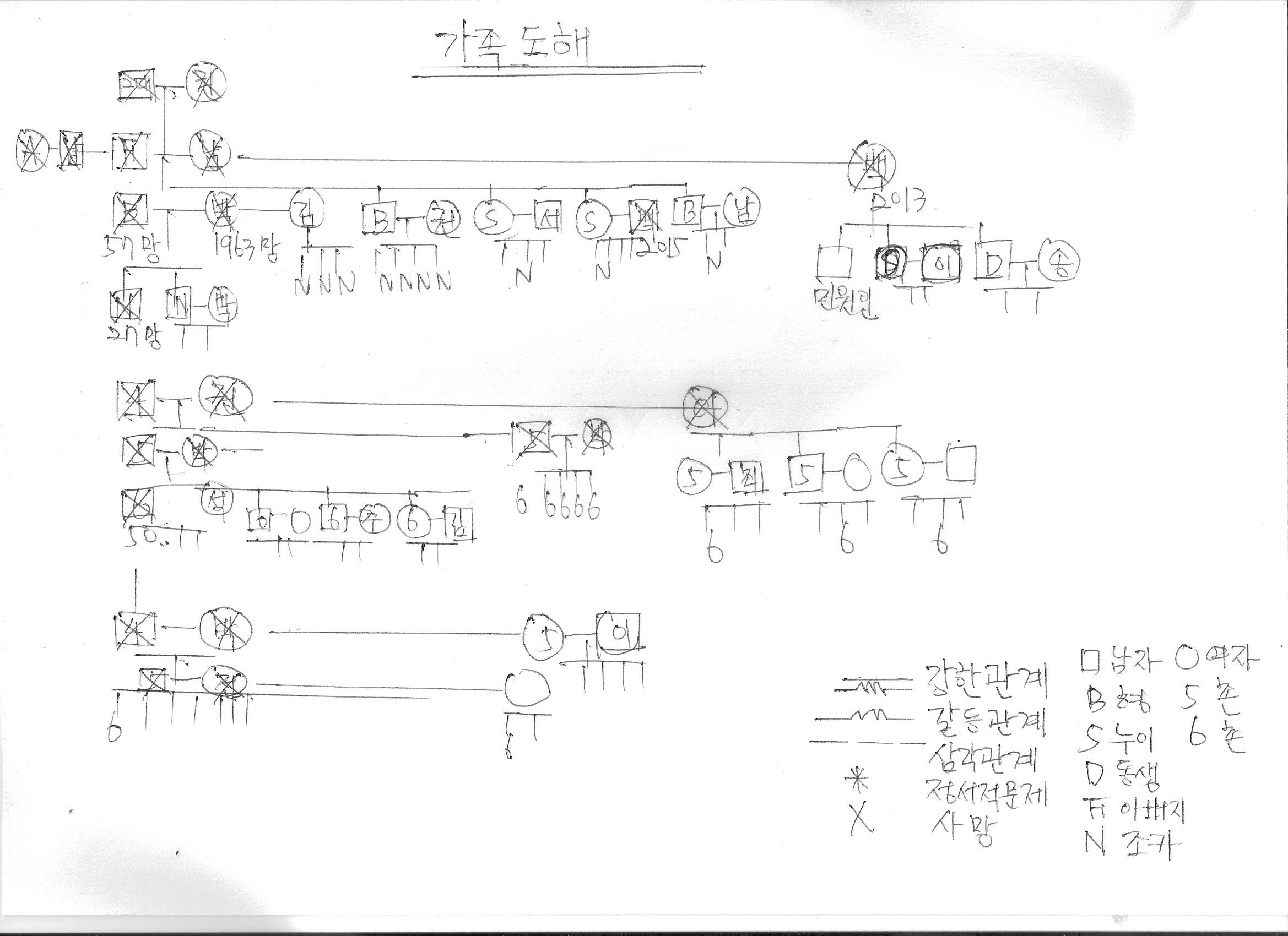 합장묘 화장 호소문:해결문 첨부이미지 : 가족도해.jpg